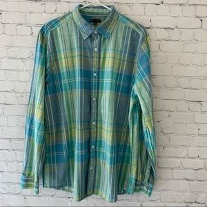 Gap plaid casual button down shirt | size XL